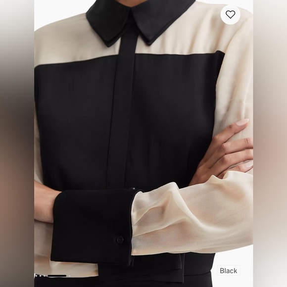 NWT Reiss Paneled Mini Shirtdress - Picture 5 of 8